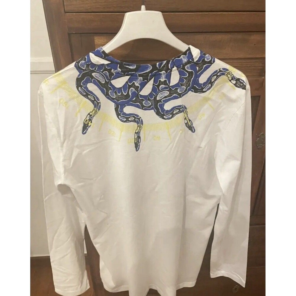 $290 MARCELO BURLON County of Milan Kids YXL White Wings Tee Tshirt